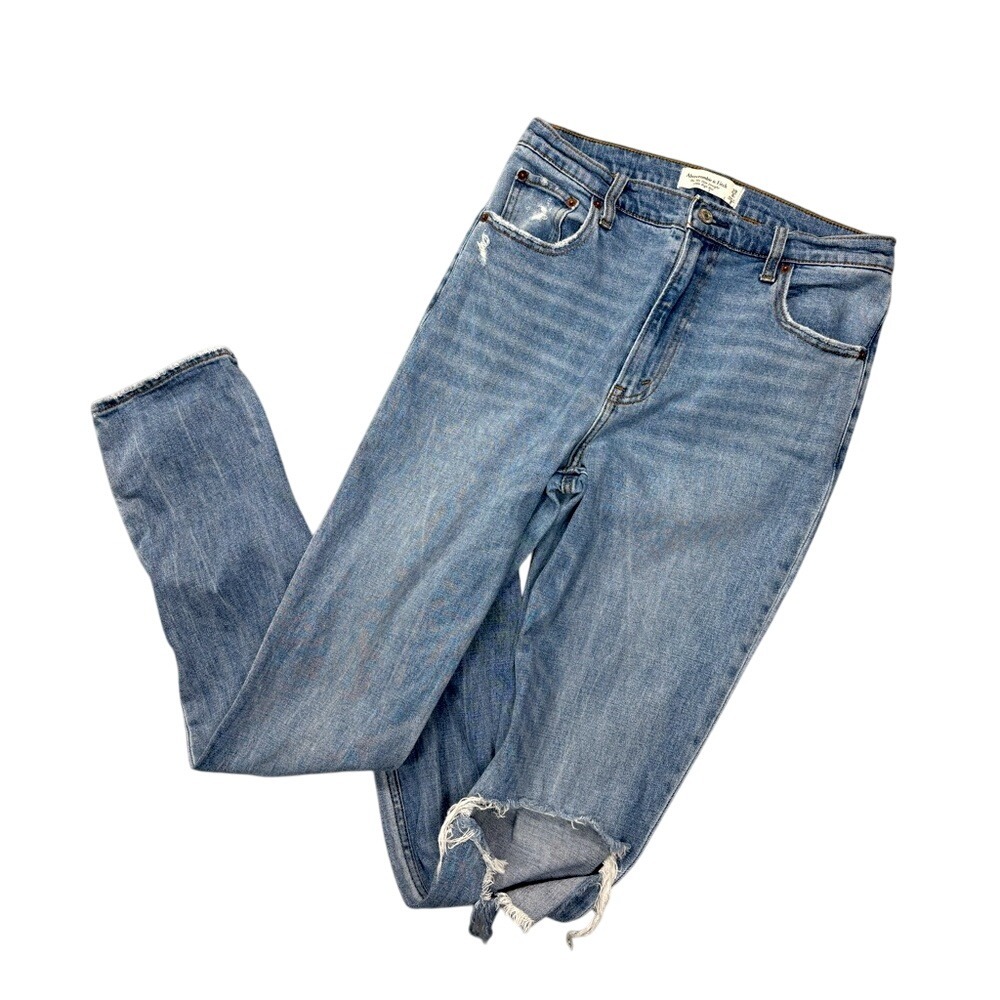 Abercrombie & Fitch Blue Straight Leg Jeans